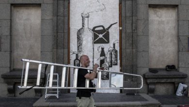 Street Artist Documents War In Ukraine, One Stark Mural At A Time