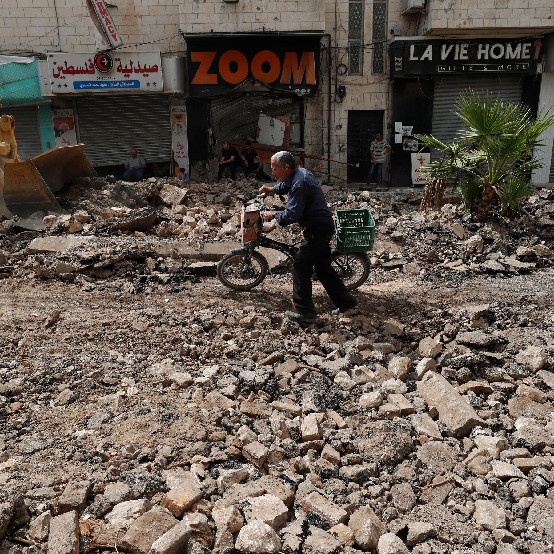 West Bank Residents Survey Destruction As Israeli Forces Withdraw