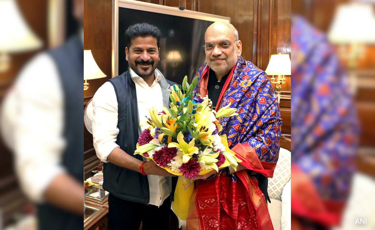 Revanth Reddy Invites Amit Shah For 'people's Governance Day' Celebration