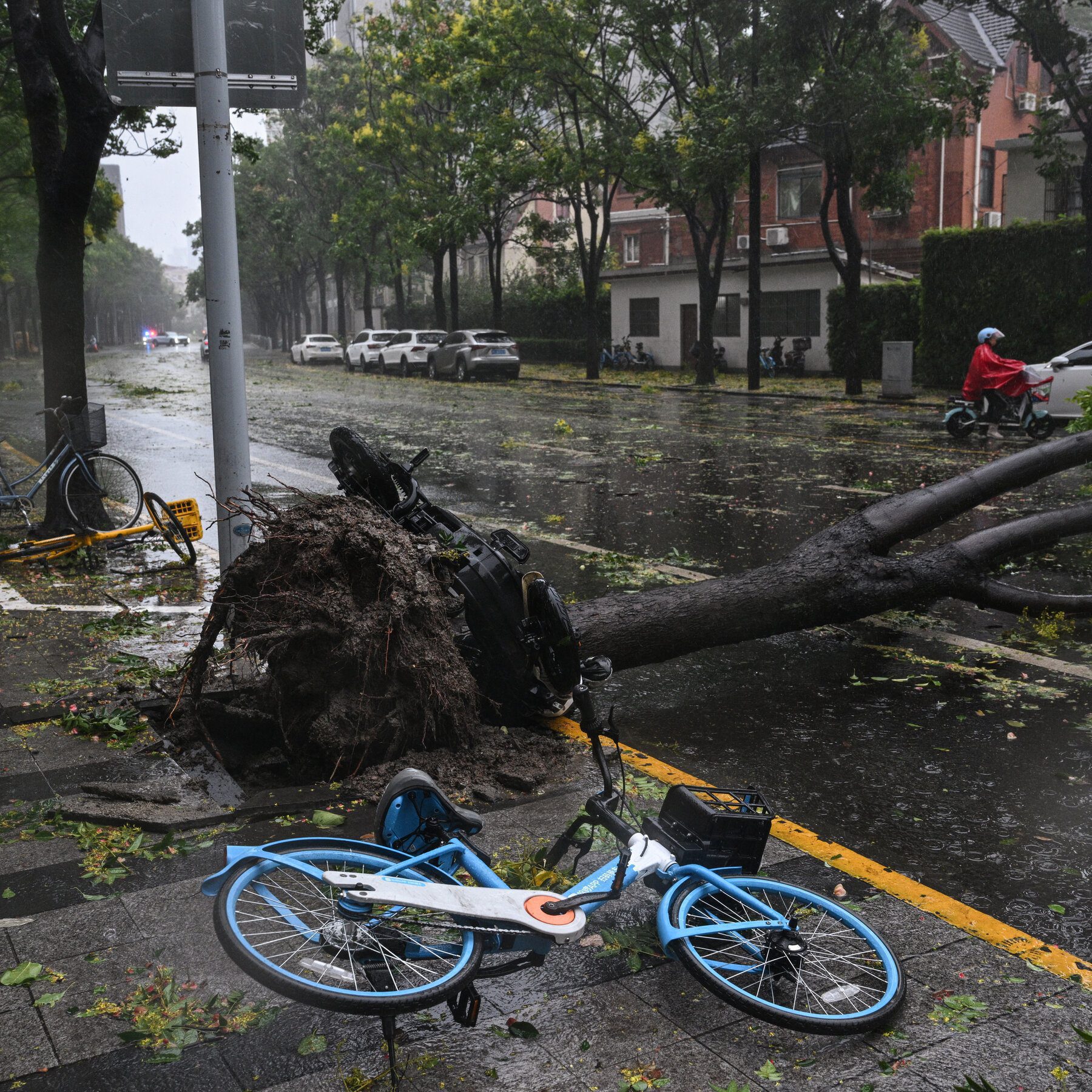 Shanghai Is Hit By Typhoon Bebinca, Strongest Storm In 70 Years