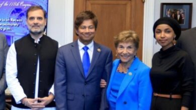 Bjp Attacks Rahul Gandhi For Meeting "anti India" Us Lawmaker Ilhan Omar