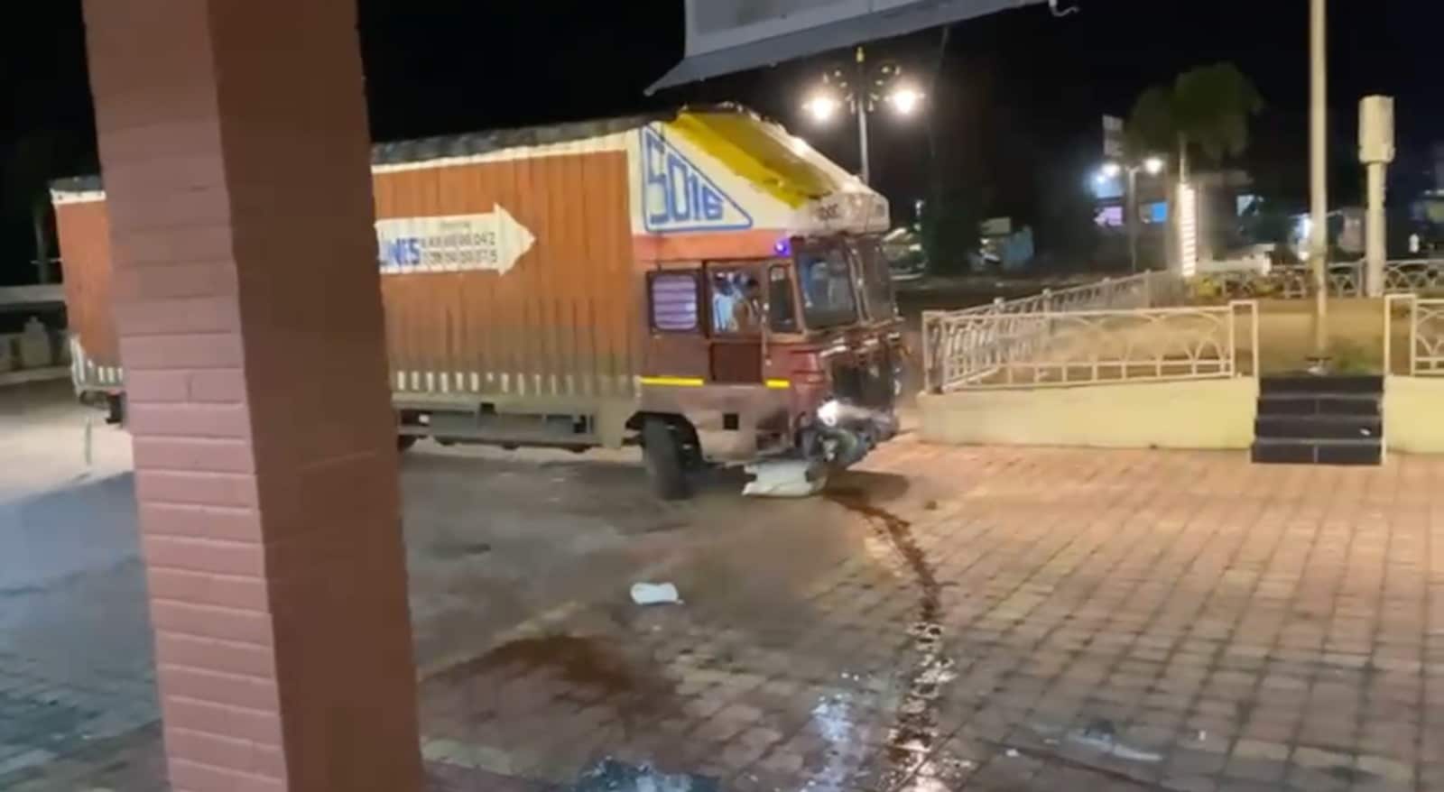 Video: Denied Food, Drunk Driver Rams Truck Into Hotel In Pune