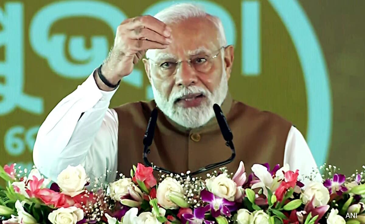 Pm Modi Launches Railway Projects Worth Rs 2,871 Crore In Odisha