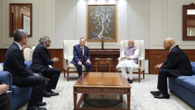 Pm Meets Officials Of Tata Sons, Psmc For Semiconductor Manufacturing