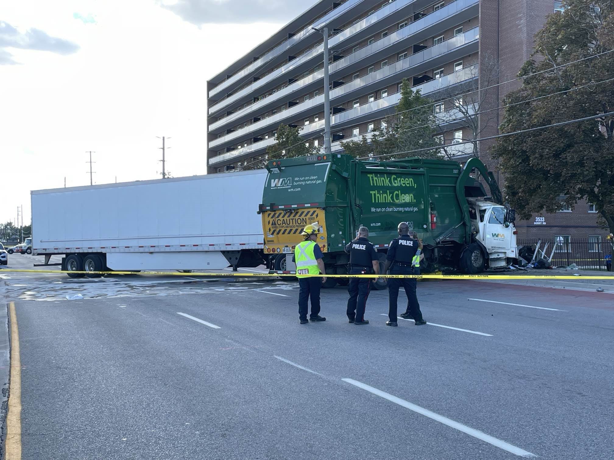Ontario Garbage Truck Driver Dead After Major Collision