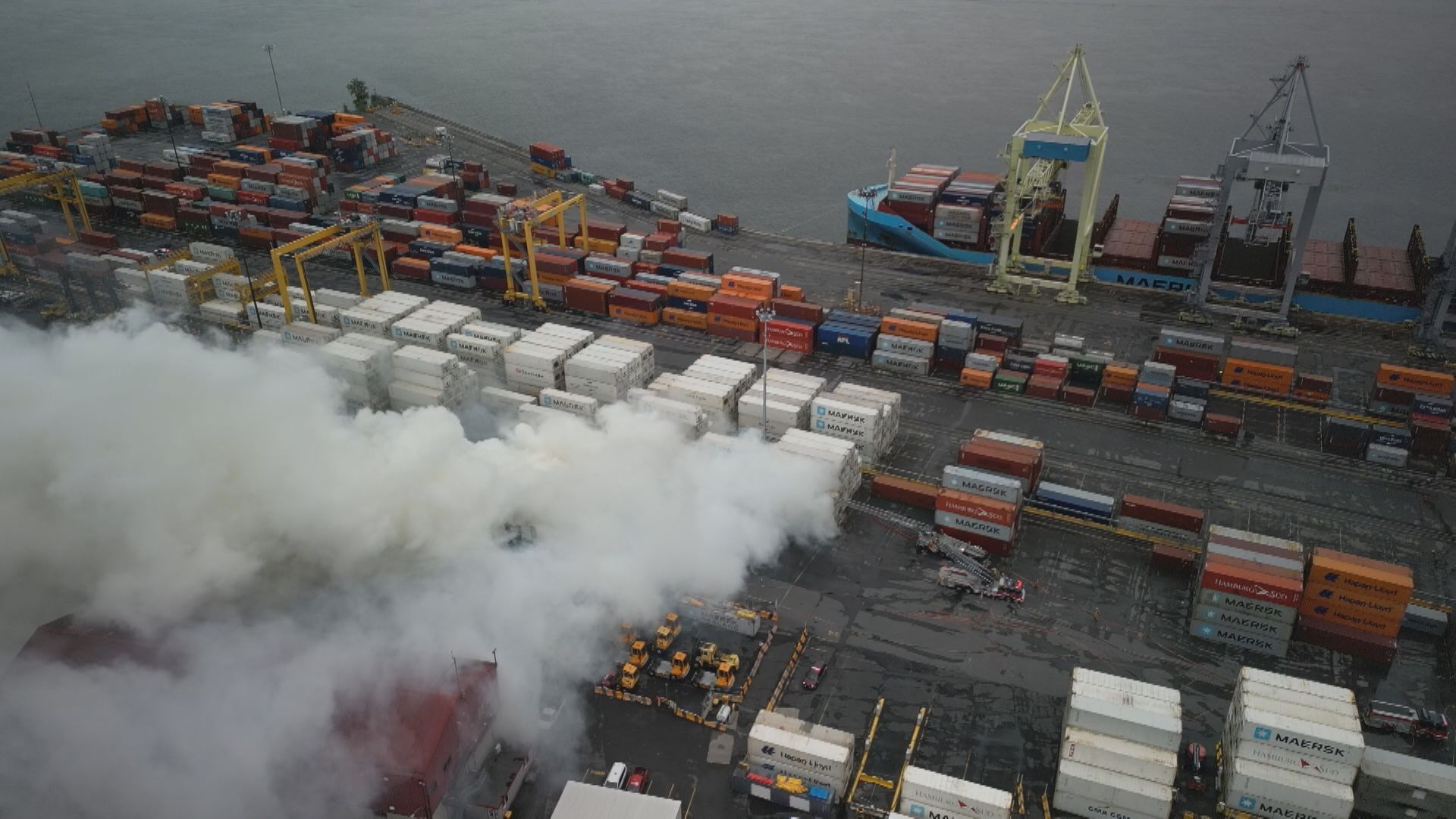 Firefighters Battle Major Blaze Involving Lithium Batteries At Port Of Montreal