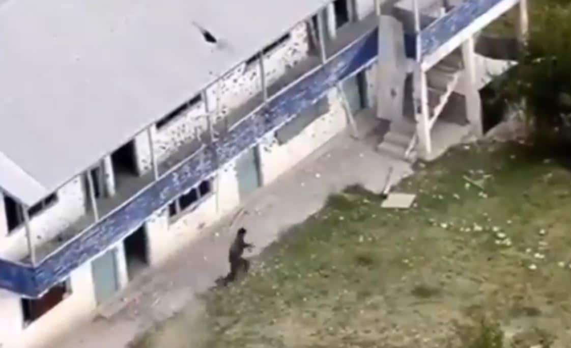 Video: Terrorist Runs For Cover In J&k, Cut Down By Heavy Fire From Army