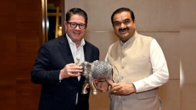 "powering India's Aviation Growth": Gautam Adani Meets Bombardier Ceo