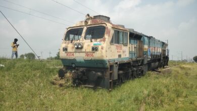 Train Engine Spotted In Field After Derailment In Bihar's Gaya