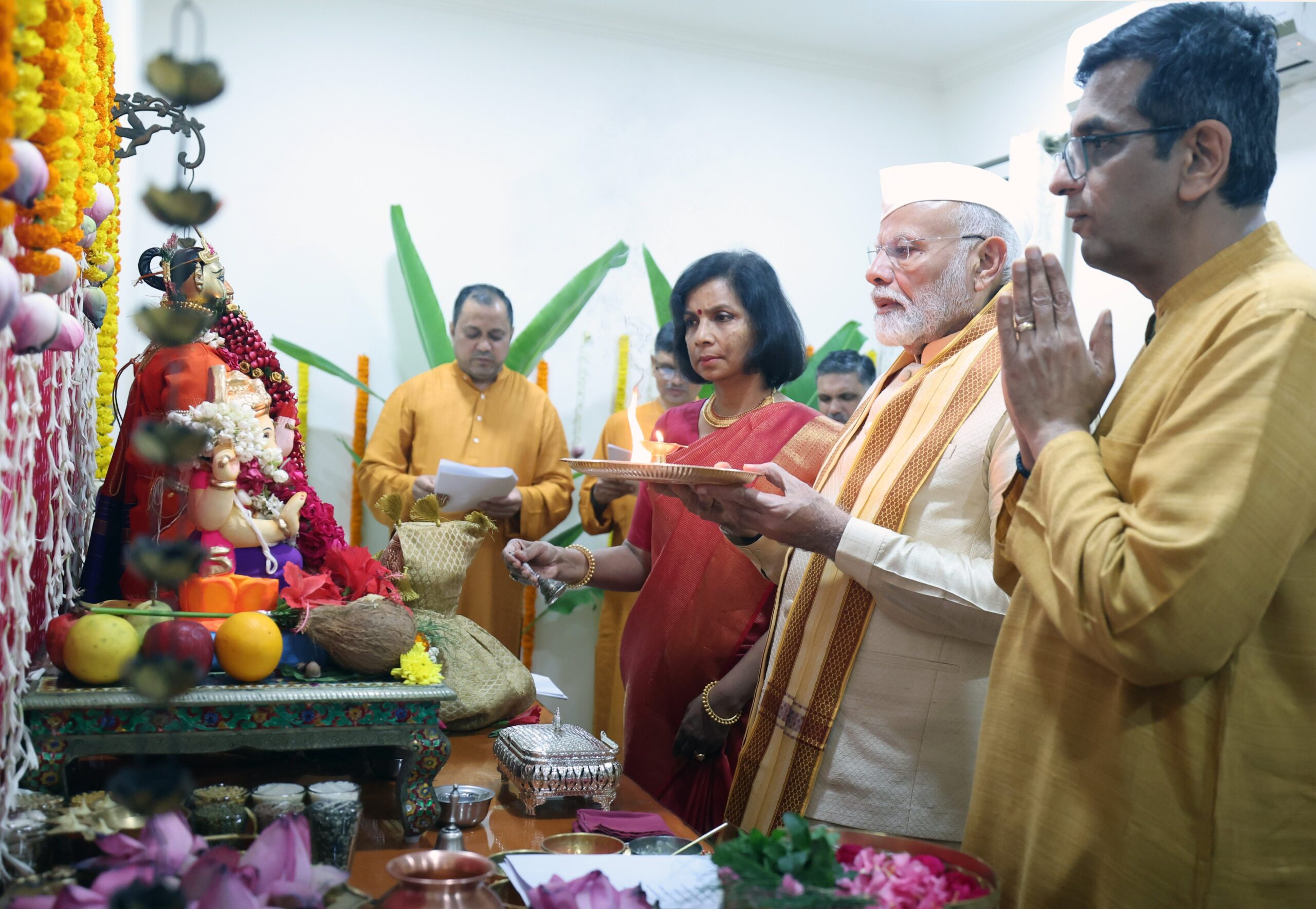 "congress Ecosystem Is Angry": Pm On Ganesh Puja At Chief Justice Home