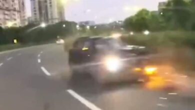 On Camera, Car Driving On Wrong Side Hits Biker In Gurugram, He Dies