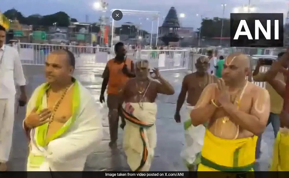 Tirupati Temple 'purified' Amid Row Over Animal Fat In Ghee For Laddoos