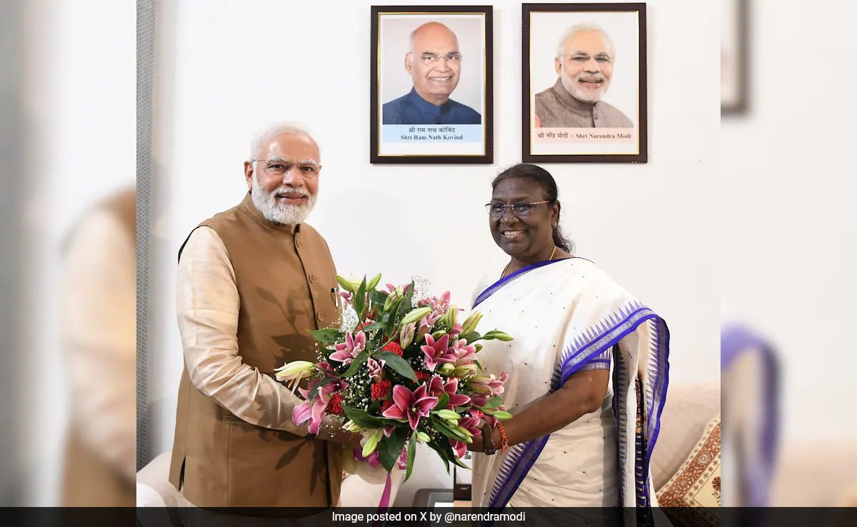 President Murmu Greets Pm Modi On His 74th Birthday