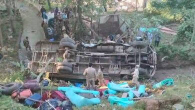 3 Jawans Dead As Bus Falls Into Gorge In Jammu And Kashmir's Budgam