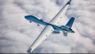 Mq 9b Predator Drone Crashes After Technical Failure At Sea Off Chennai