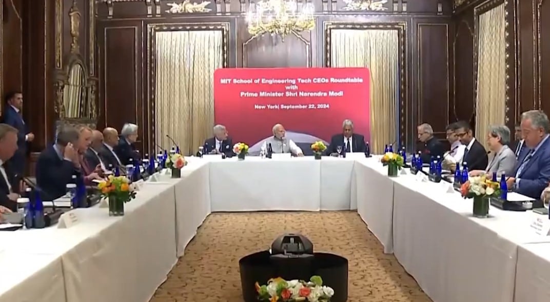 Pm Modi Meets Tech Ceos In New York, Discusses Emerging Technology