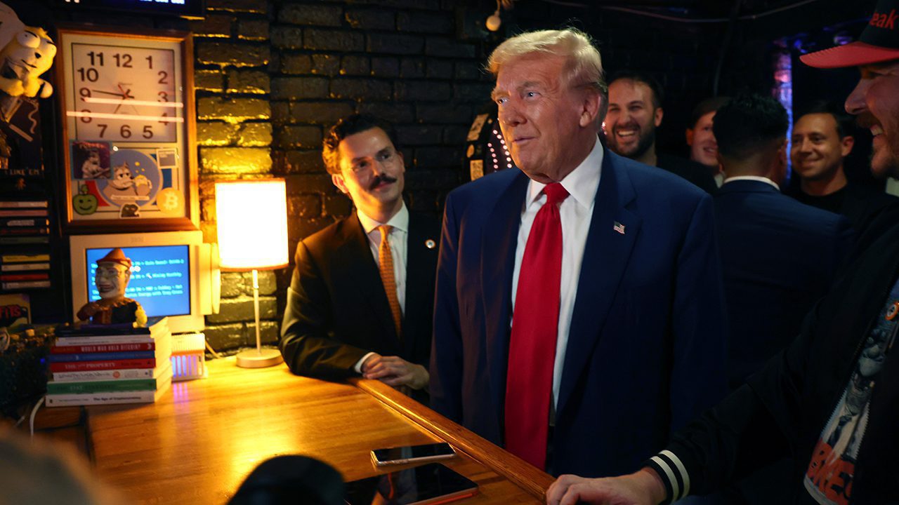 Trump Visits Crypto Themed Bar In Nyc