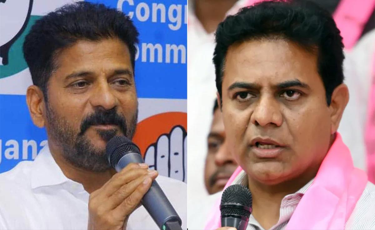 "tweeting From Us": Revanth Reddy Sneers At Ktr In Telangana Flood Fight