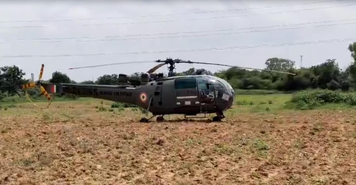 Air Force Chopper Makes Emergency Landing Due To Technical Snag In Telangana
