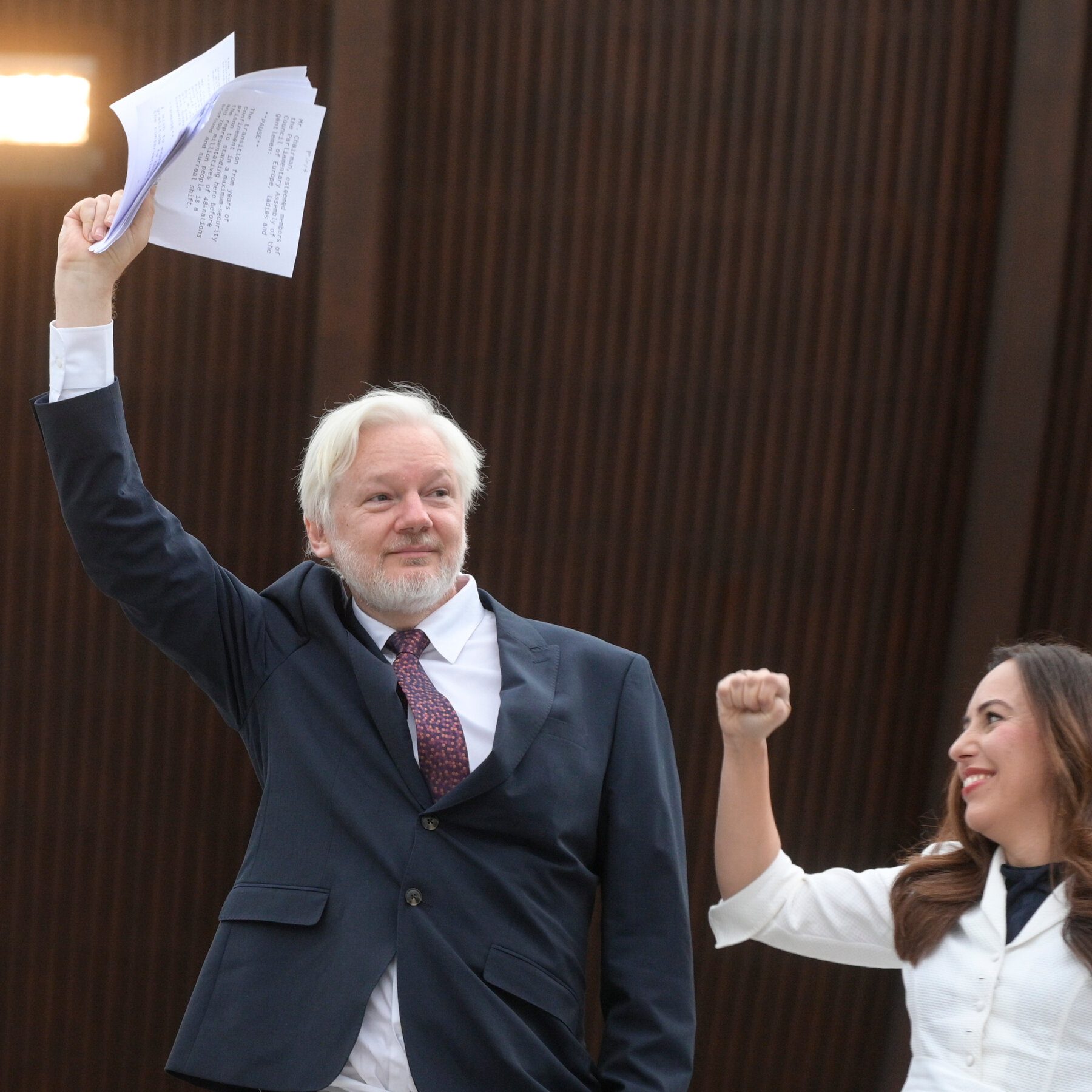 Assange, In First Speech Since Release, Says He Was Jailed For Journalism