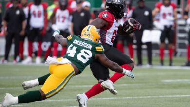 Edmonton Elks’ Nick Anderson Named West Division Nominee For Cfl Most Outstanding Rookie