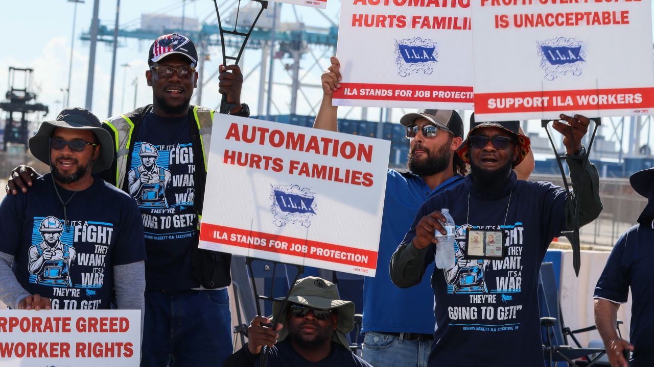 Vice President Harris Says Tentative Dockworker Agreement 'indicates Progress Toward Strong Contract'