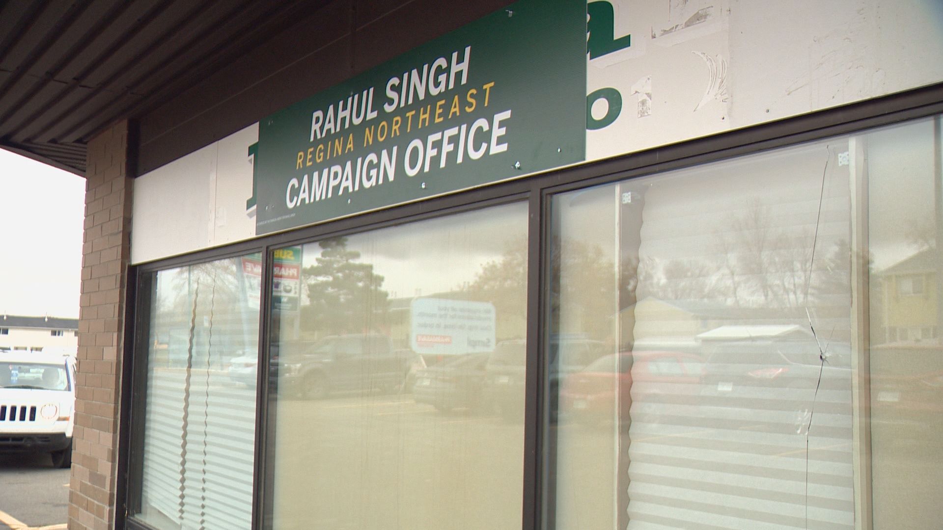 Sask. Party Says Bullet Holes Found In Window Of Regina Campaign Office