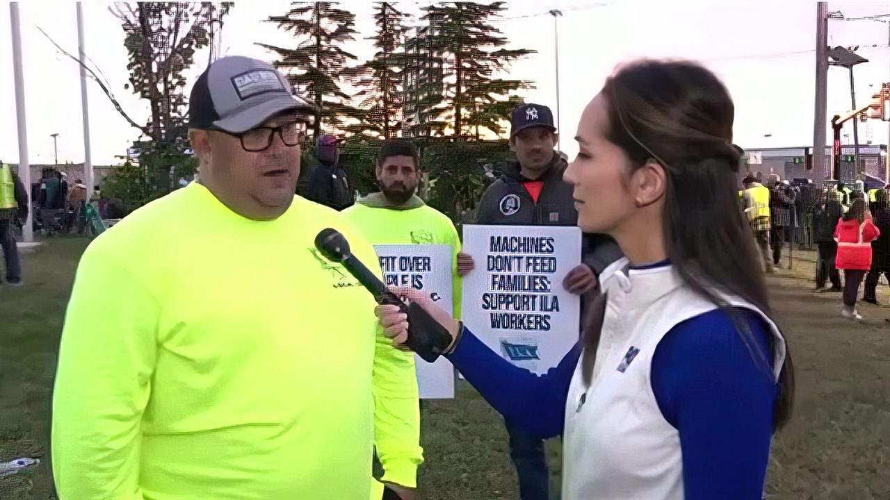 Us Port Worker Speaks Out On The Picket Line: 'we've Taken Less Than We've Deserved In The Past'