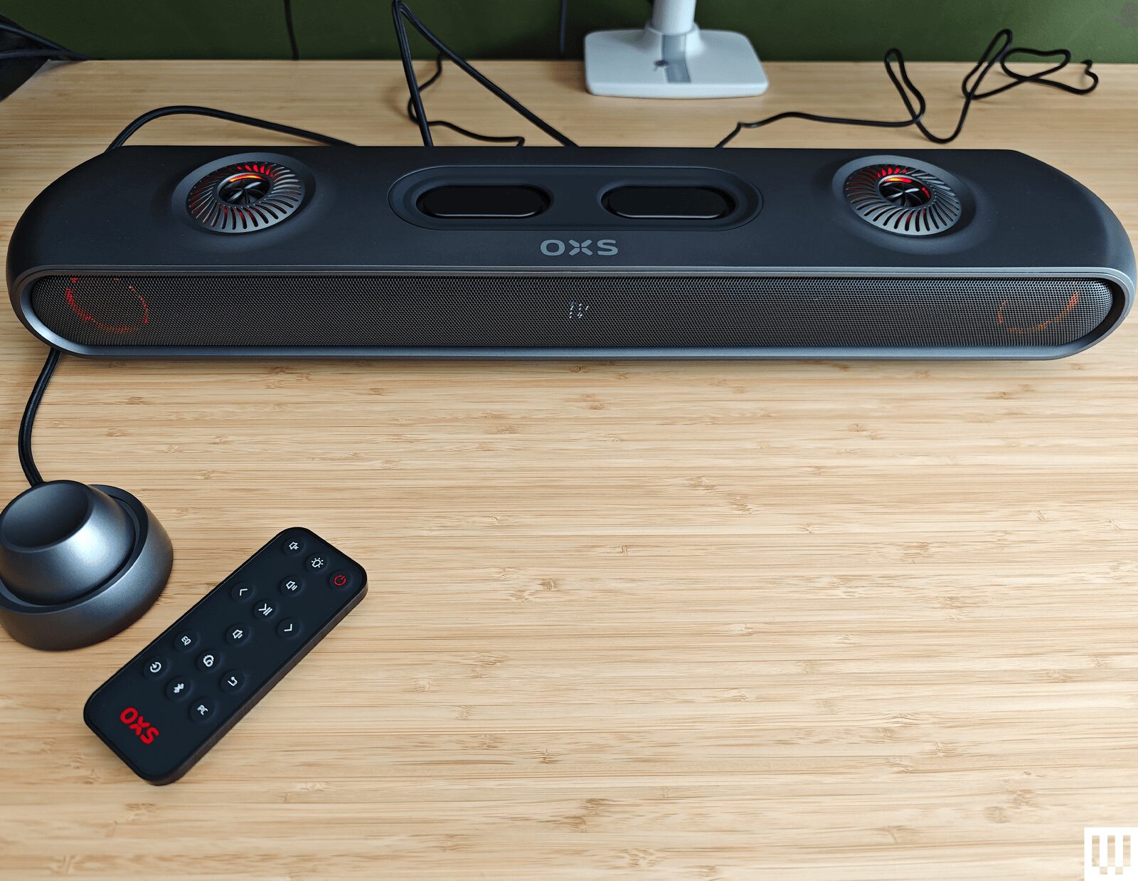 Image may contain Electronics Remote Control Indoors Interior Design Wood and Speaker
