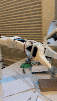 I told OpenClaw to try moving its new arm and it came up with this little wave.