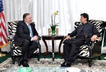 Former Pakistan prime minister Imran Khan seated during an official meeting