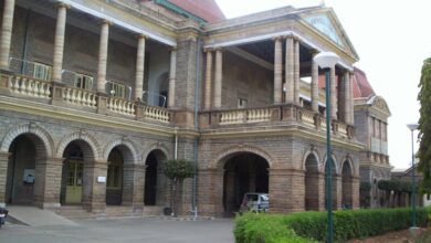 Exterior of Victoria Hospital in Bengaluru Karnataka