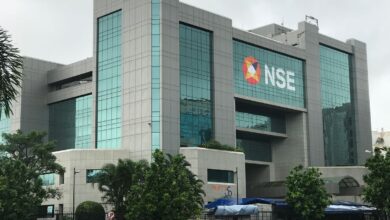 The National Stock Exchange building in Mumbai India
