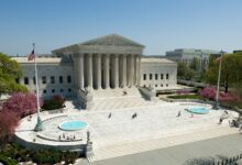 The United States Supreme Court building in Washington