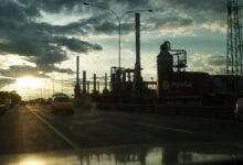 Industrial units at the El Palito oil refinery in Venezuela