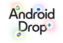 Official September 2026 Android Drop artwork with Google, Messages, Gemini and Find Hub symbols