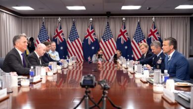 Australian Defence Minister Richard Marles meets United States defence chief Pete Hegseth at the Pentagon on September 2, 2026
