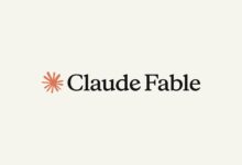 Official Anthropic artwork displaying the Claude Fable name and symbol