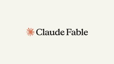 Official Anthropic artwork displaying the Claude Fable name and symbol