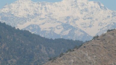 Archive mountain landscape in Dehradun district; not the current storm