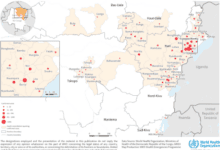 WHO map of affected health zones in the Democratic Republic of the Congo Ebola outbreak