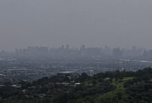 Haze reduces visibility over Metro Manila