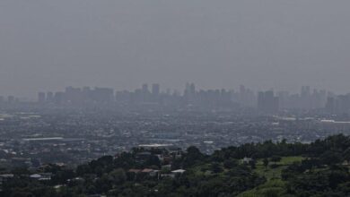 Haze reduces visibility over Metro Manila