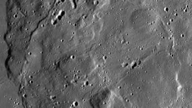 Lunar surface mosaic of Mons Rümker created from Lunar Reconnaissance Orbiter imagery