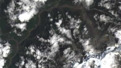 Landsat satellite view of the 26 August 2026 Nepal flood corridor